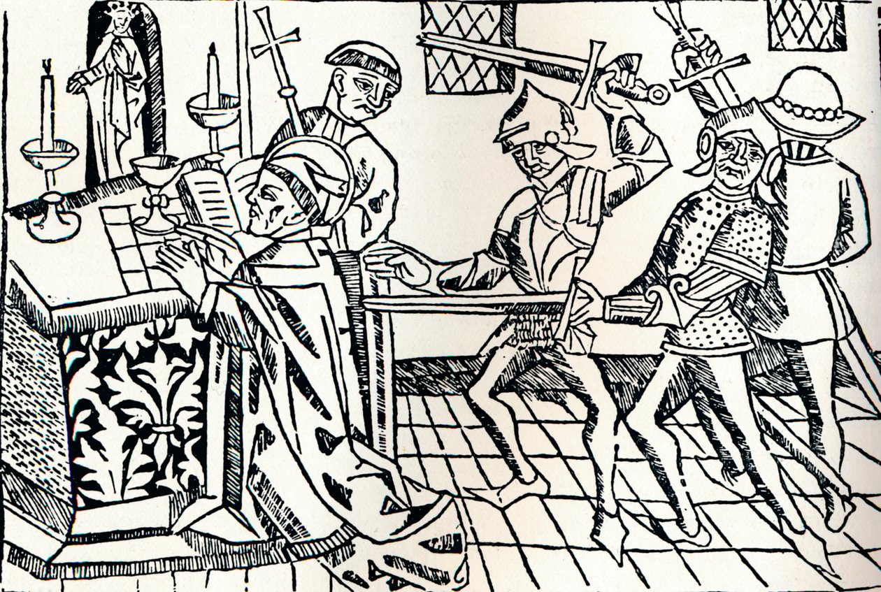 Le martyre de Saint Thomas de Canterbury, c1484 - William Caxton