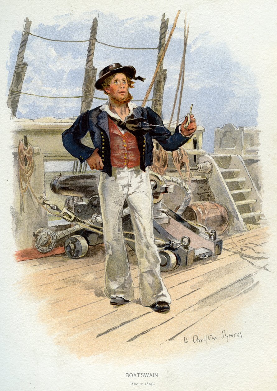 Bosco de la Royal Navy, vers 1829 - William Christian Symons