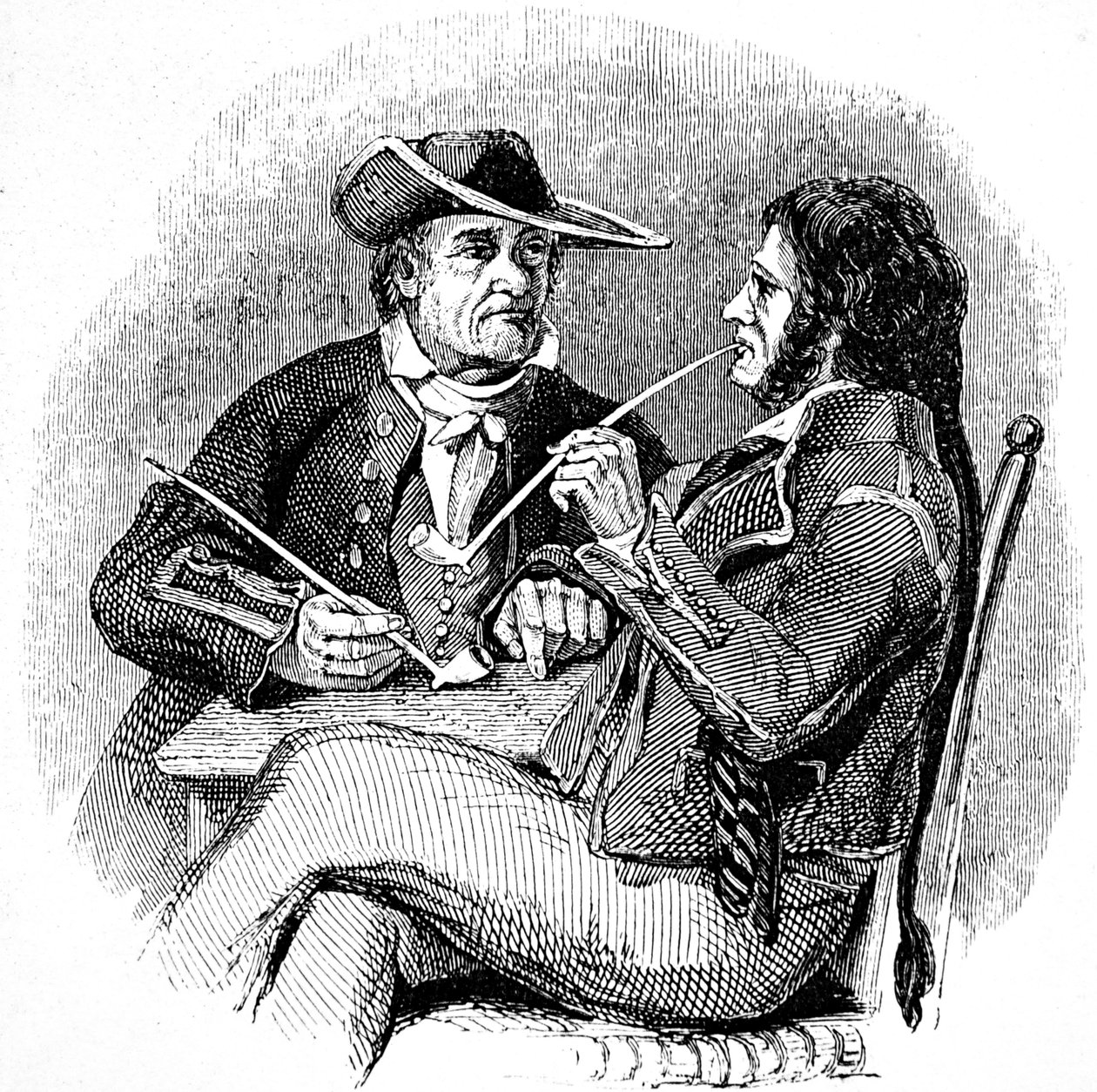 Vieux marins, savourant une pipe de tabac - William Clarkson (manner of) Stanfield