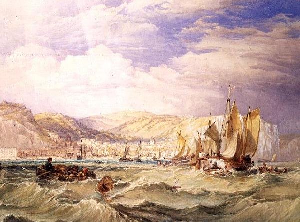 Bateaux de pêche au large de Hastings - Clarkson Frederick Stanfield