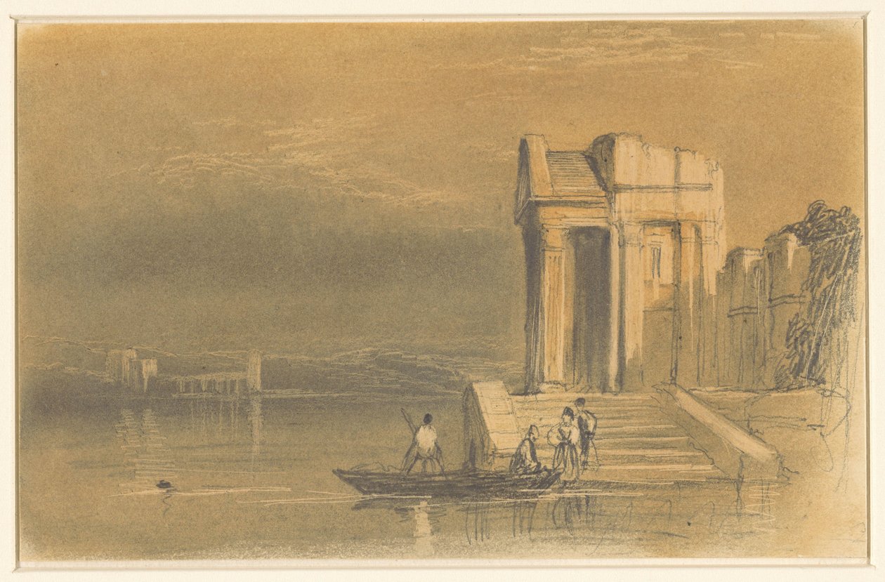 Ruines de temple au bord d