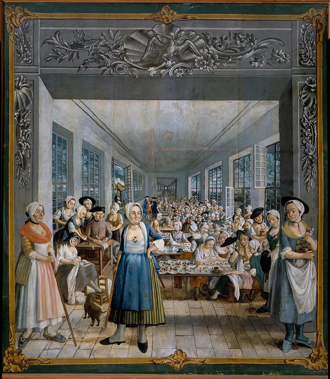 Manufacture de tissu indien des frères Wetter: Atelier des ouvrières - William Crawford