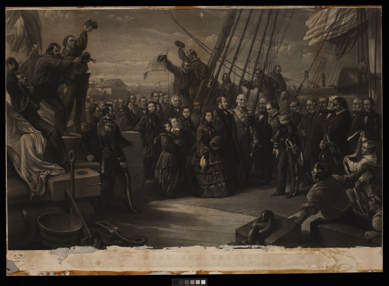 La visite de Sa Majesté la reine Victoria au navire arctique Resolute, 16 décembre 1856 - William 