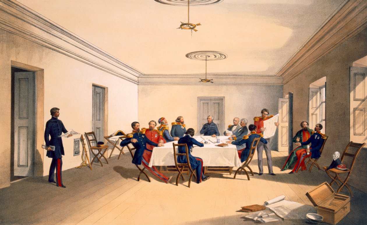 Intérieur du quartier général de Lord Raglan, planche de 