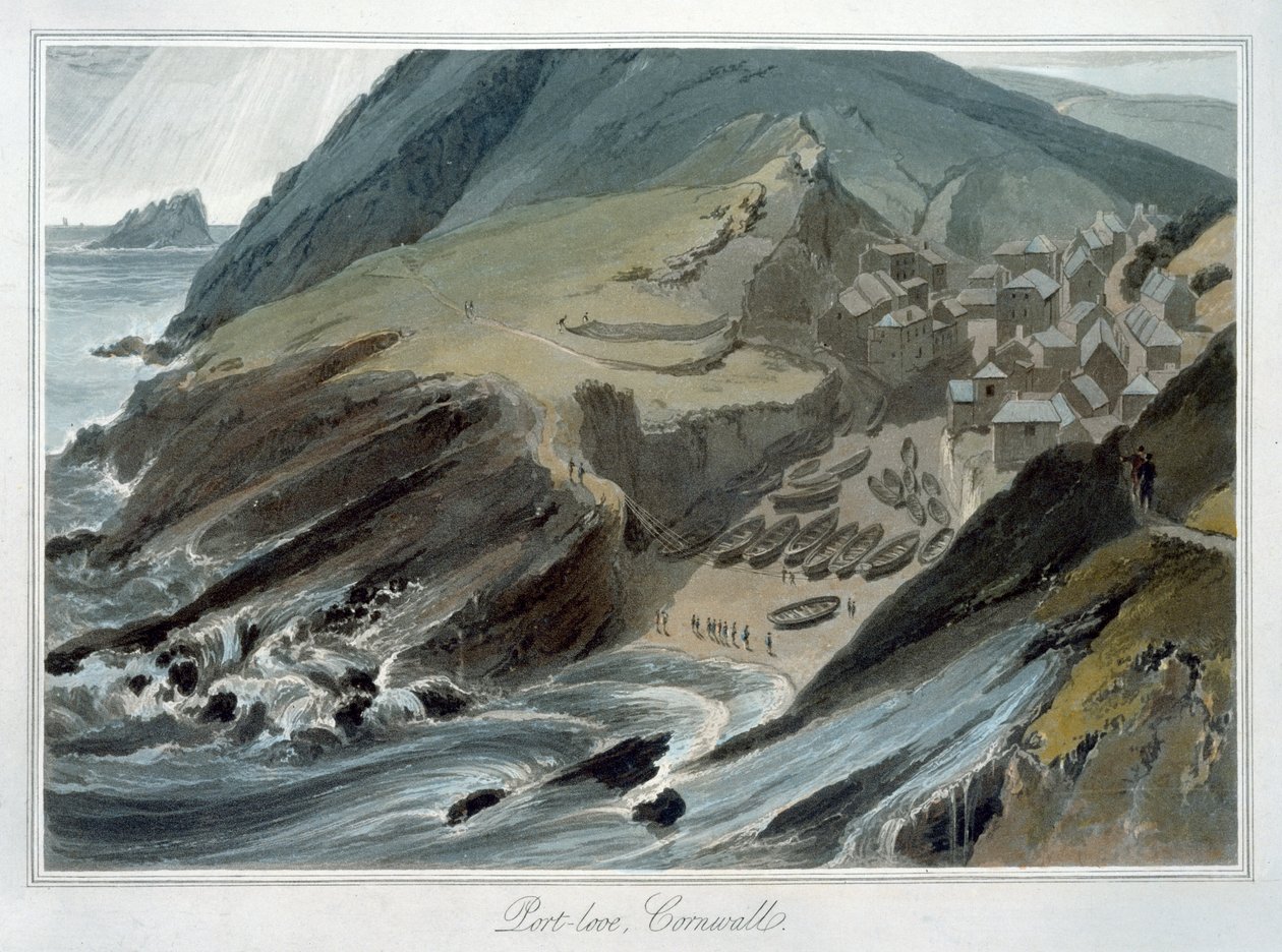 Port Looe, Cornouailles, 1814-1825 - William Daniell