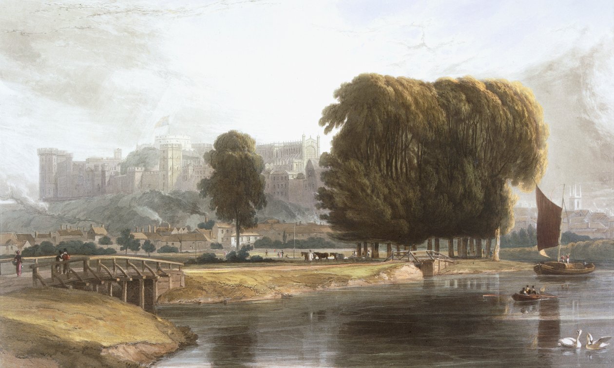 Château de Windsor depuis le pré de Brocas, de 