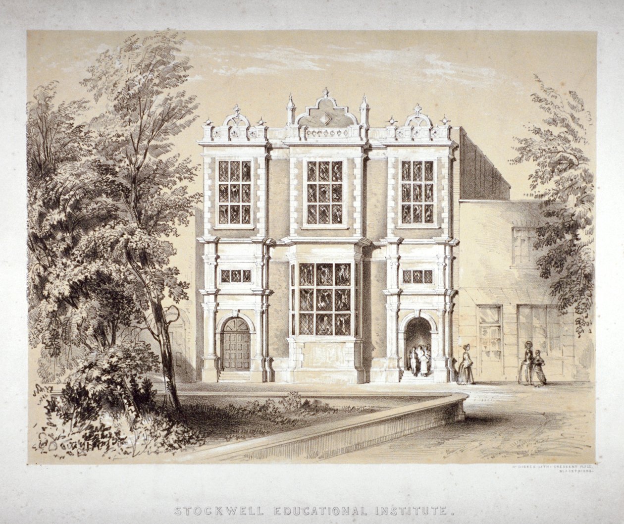 Institut éducatif de Stockwell, Stockwell, Lambeth, Londres - William Dickes