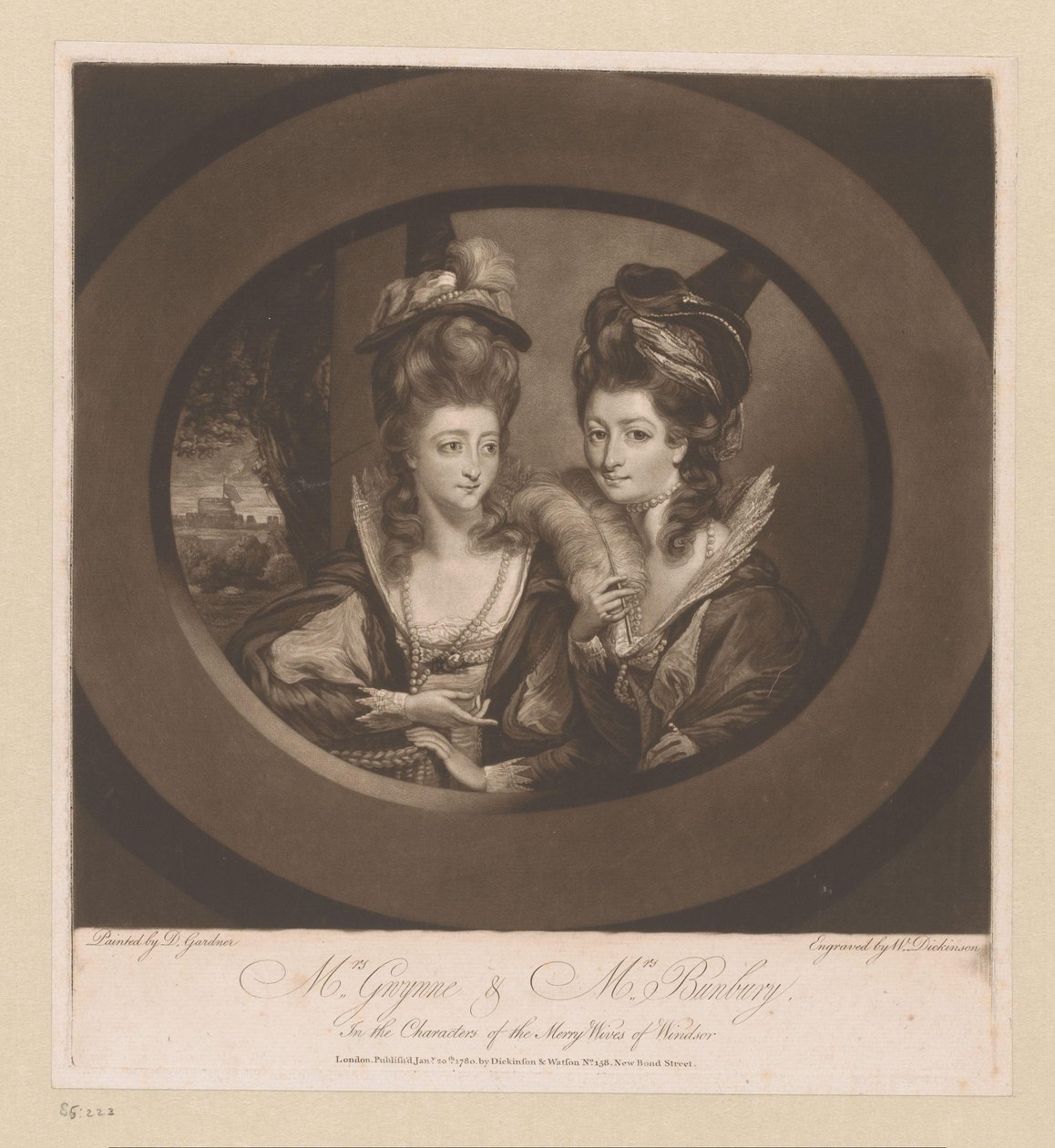 Portrait de Mary Gwyn et Catherine Bunbury - William Dickinson