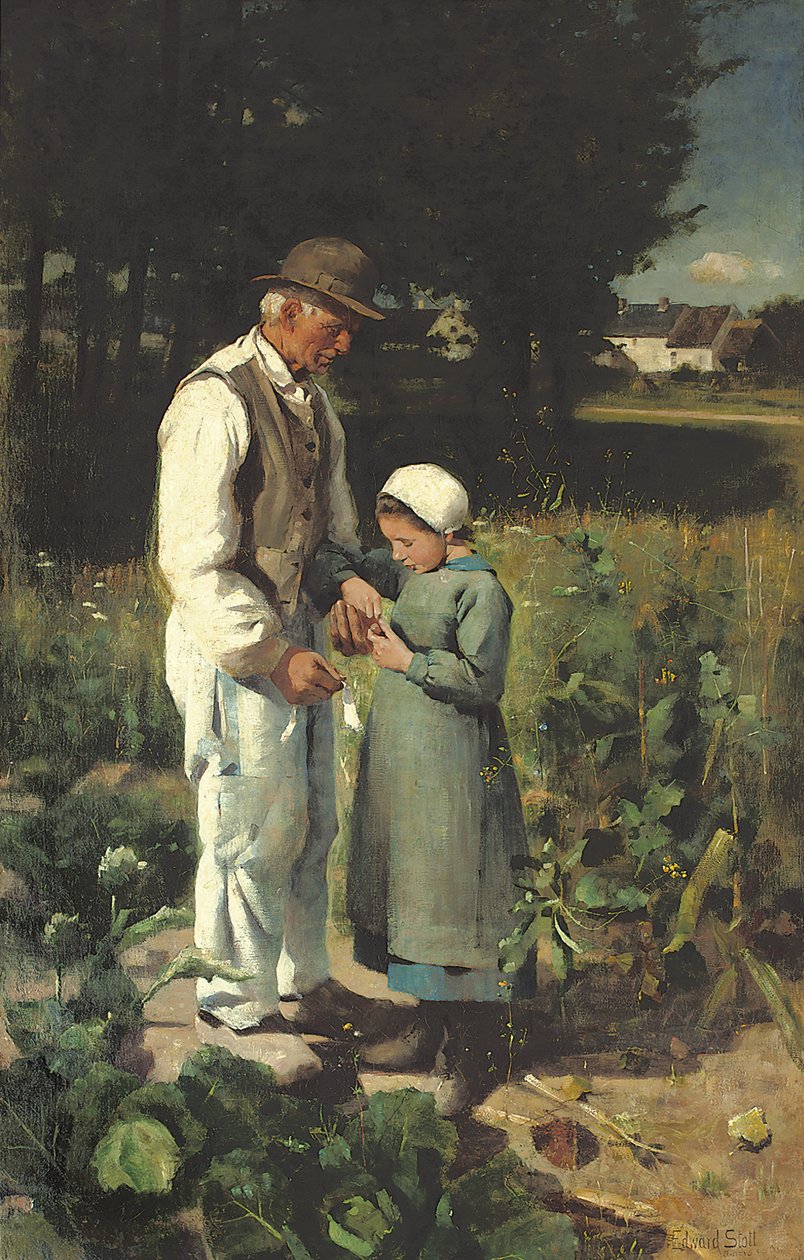 Dans les champs, Anvers sur Oise, 1882 - William Edward Stott