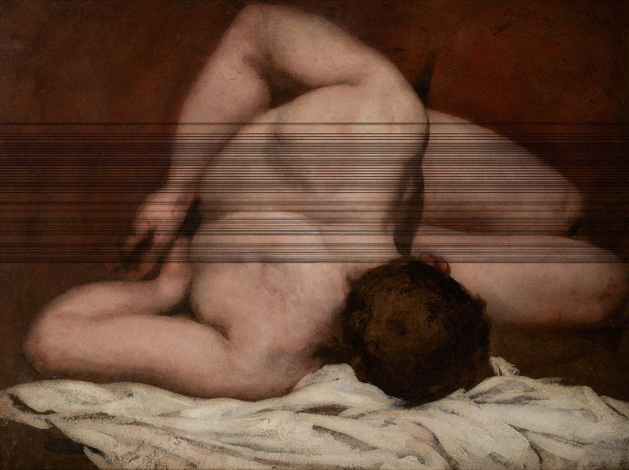 Male Nude (oil on canvas) - William Etty