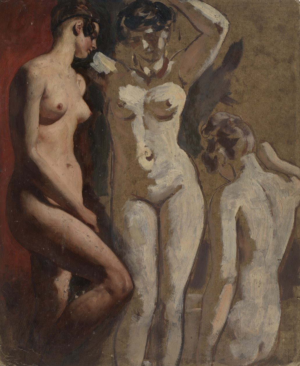 Trois femmes nues debout - William Etty