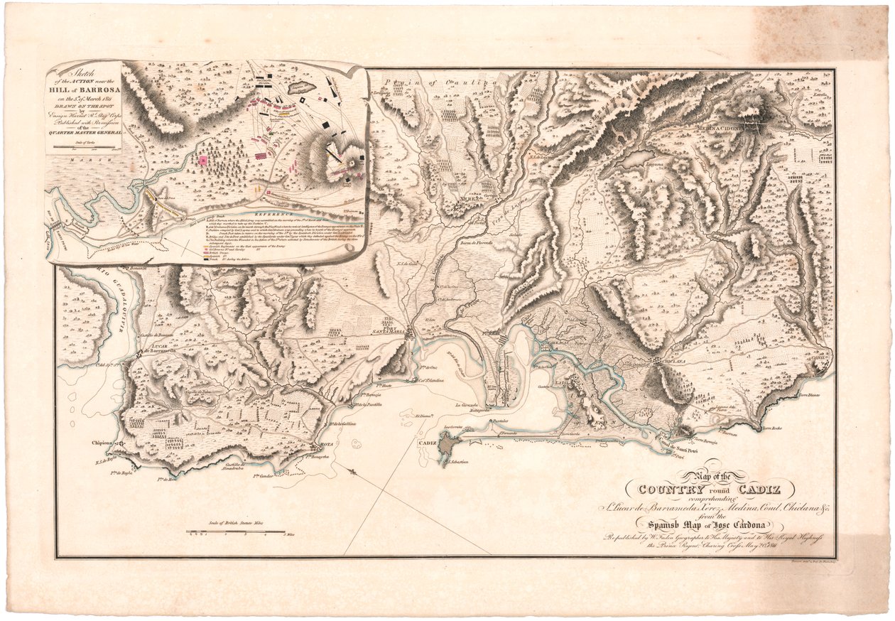 Carte de Cadix - William Faden