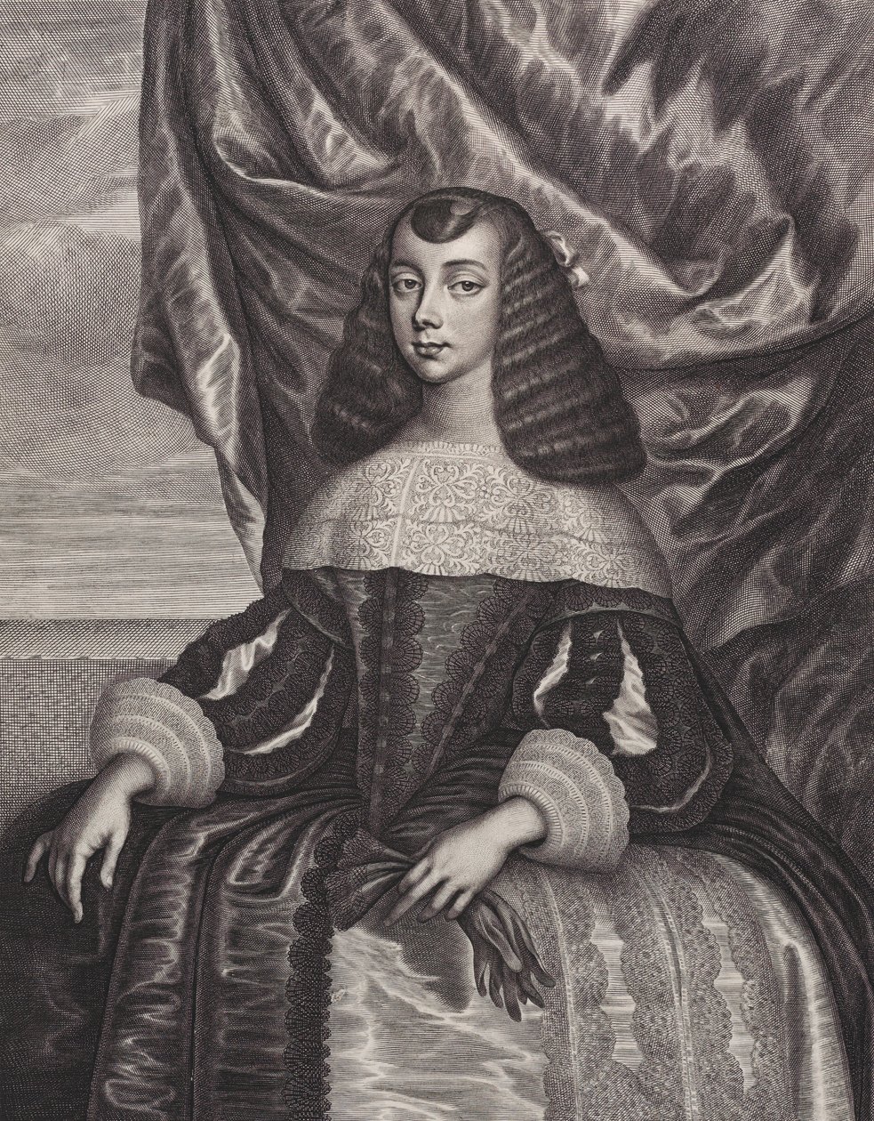 Catherine de Bragance, 1662 - William Faithorne