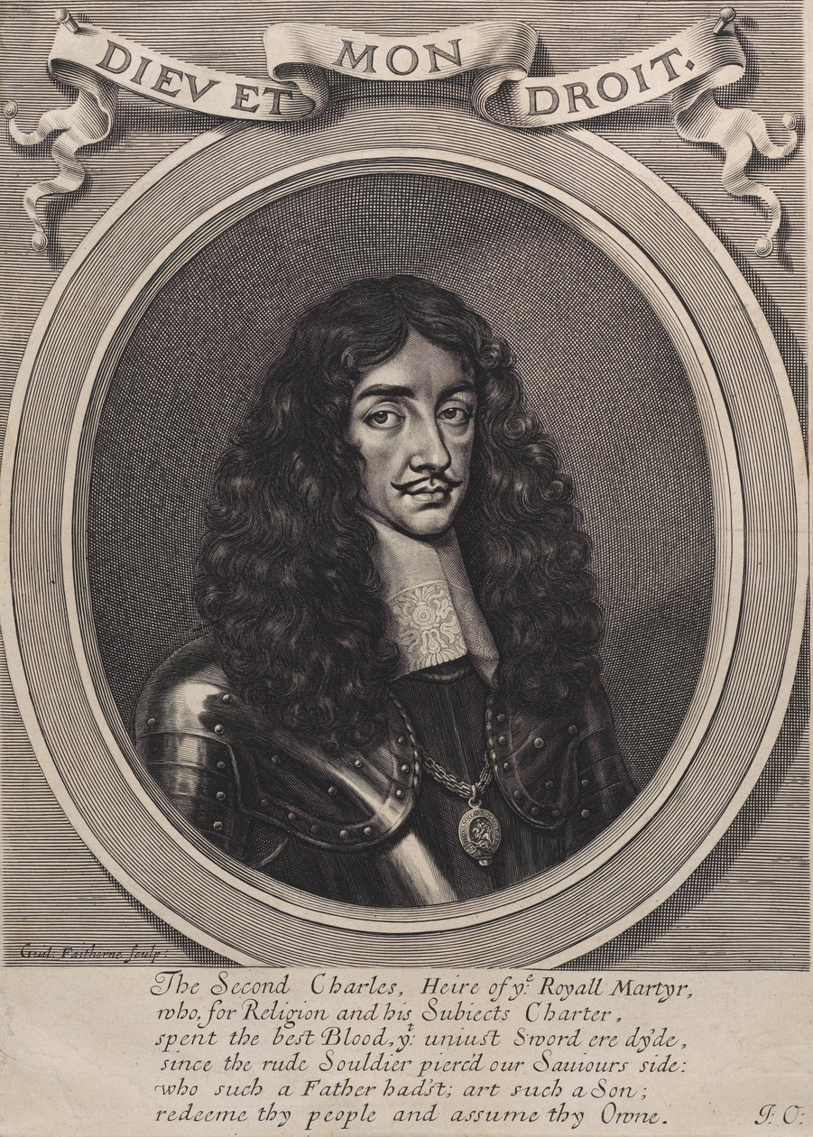Roi Charles II, 1660-70 - William Faithorne