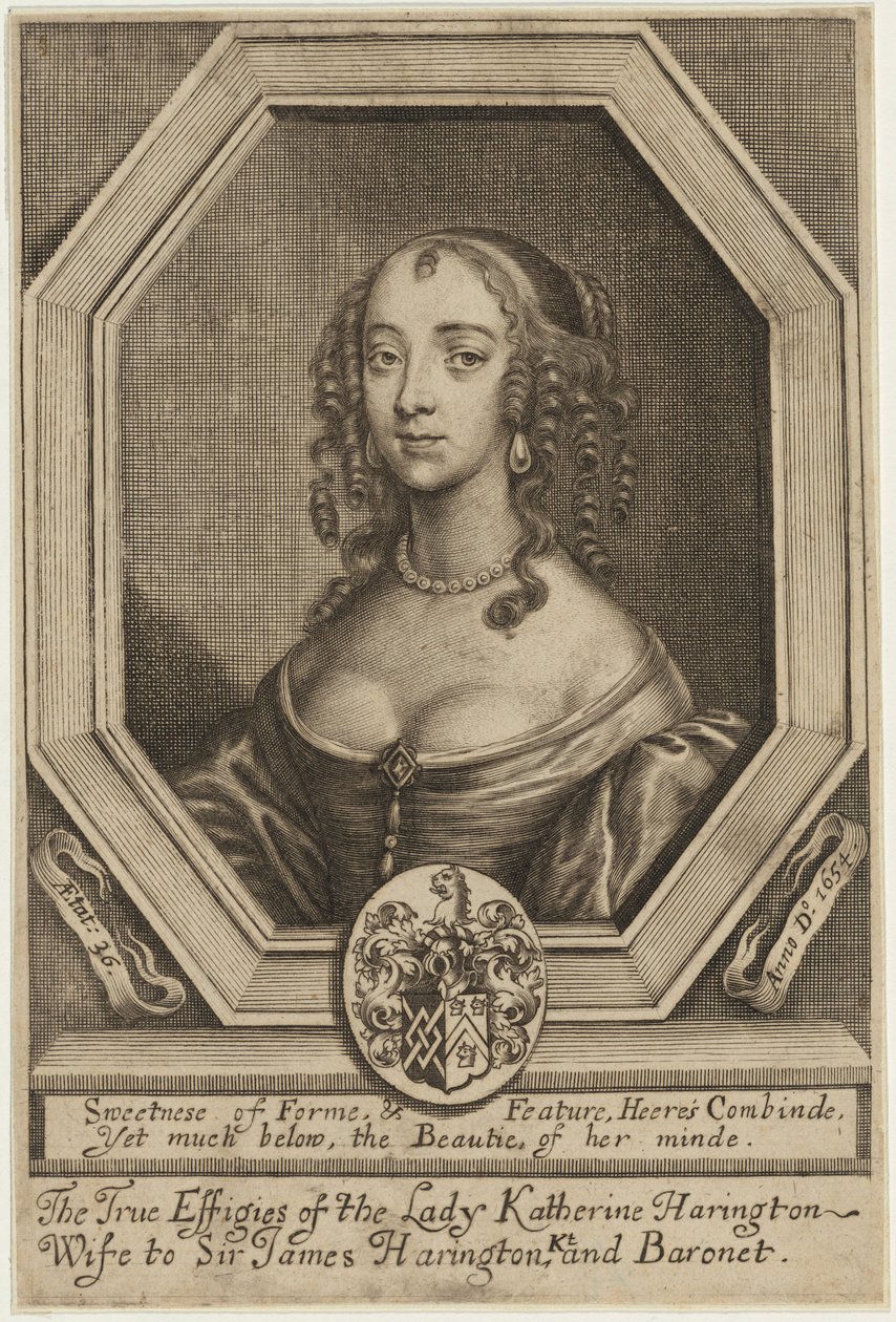 Lady Katherine Harrington - William Faithorne