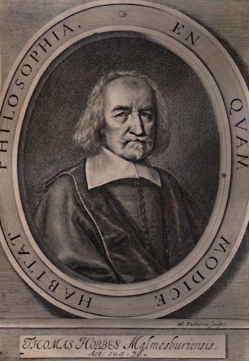 Thomas Hobbes, philosophe anglais, vers 1668 - William Faithorne