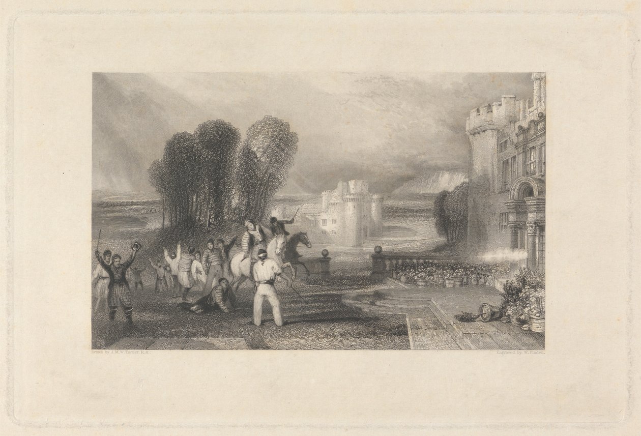 Mannering, Hazlewood et contrebandiers - William Finden