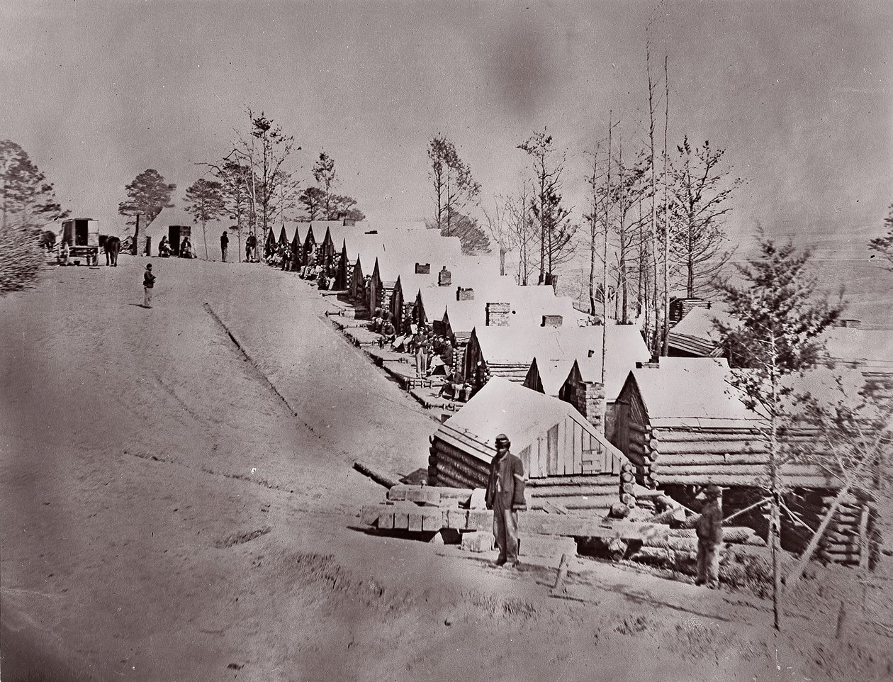 Broadway Landing, rivière Appomattox, 1864 - William Frank Browne