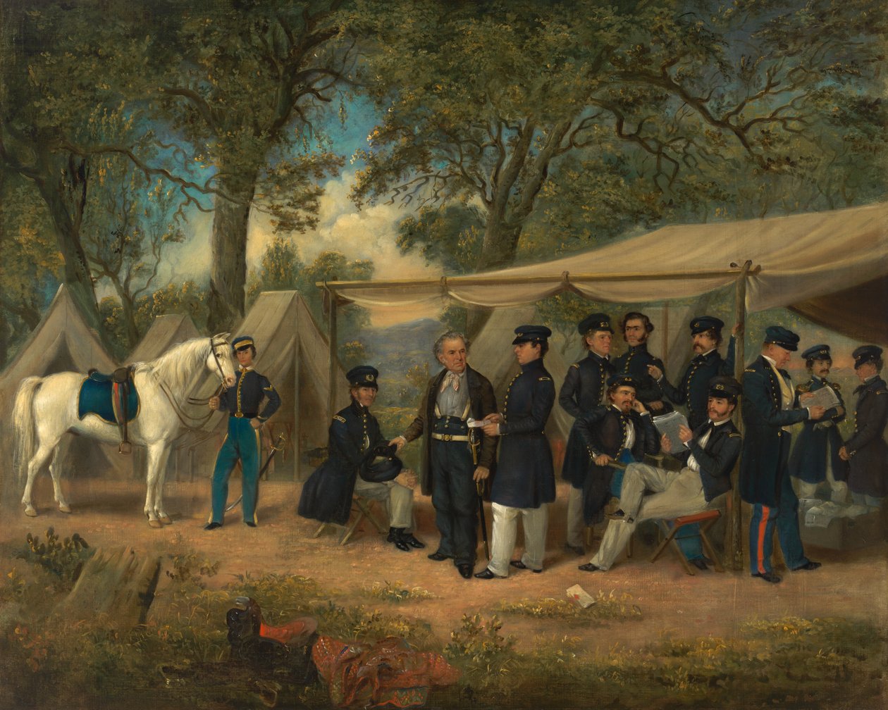 Zachary Taylor à Walnut Springs, 1847 - William Garl Browne