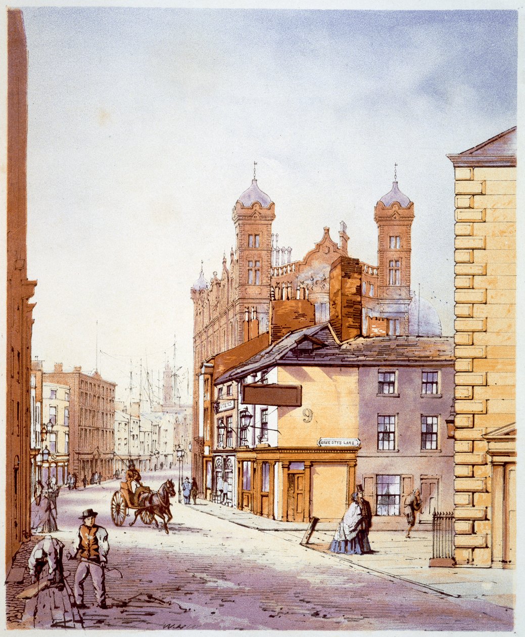 La Maison des Marins, de Hanover Street, Liverpool, 1864 - William Gawin Herdman