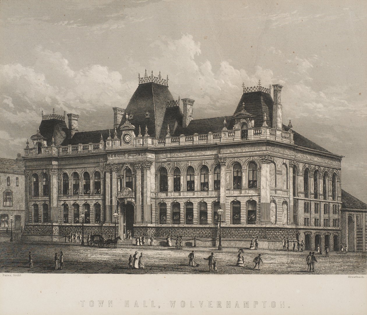 Hôtel de ville, Wolverhampton, c.1871 - William Greatbach