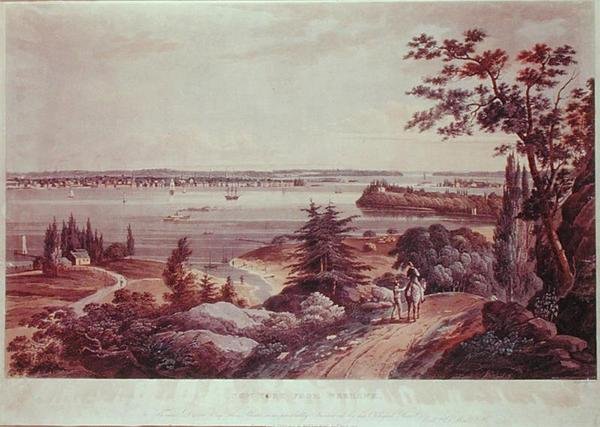 New York depuis Weehawk - William Guy Wall