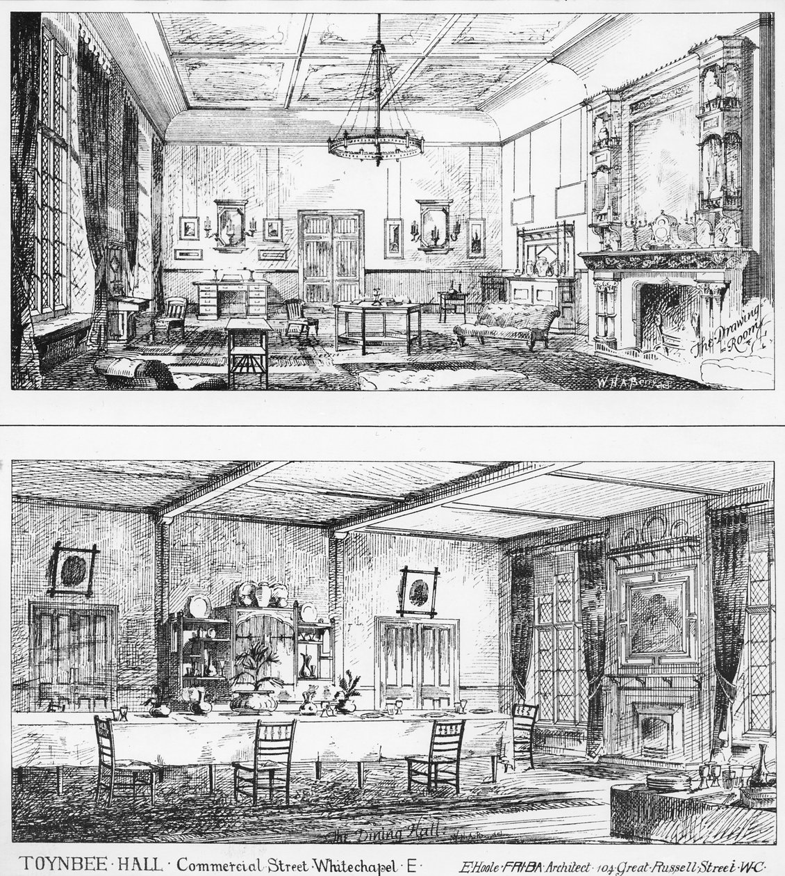 Intérieur de Toynbee Hall - William H Atkin Berry