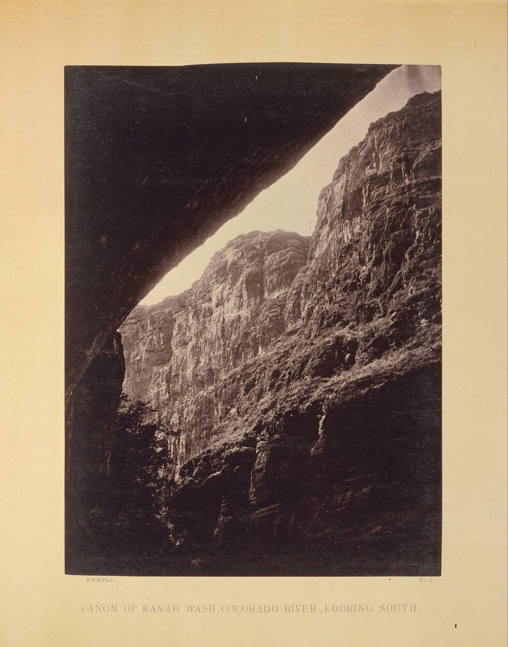 Canyon de Kanab Wash, Rivière Colorado, Vue vers le Sud - William H. Bell