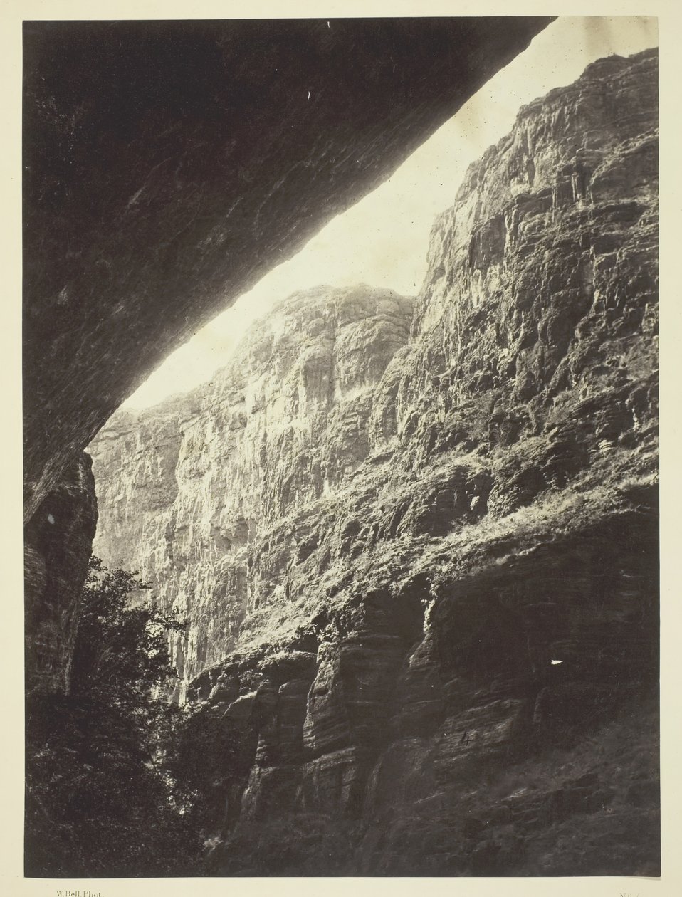 Cañon de Kanab Wash, rivière Colorado, vue vers le sud, 1872 - William H. Bell