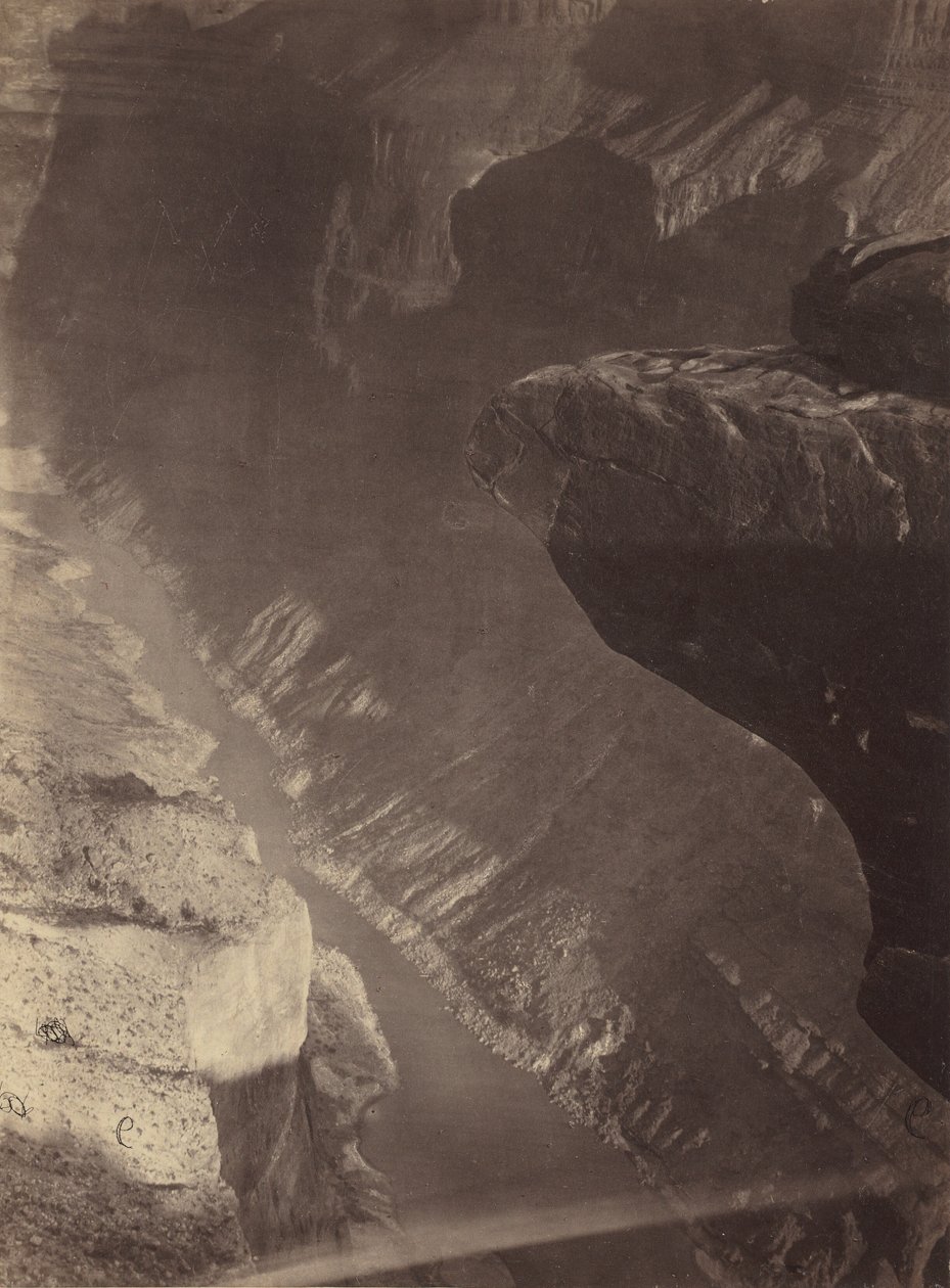 Regard vers le Sud dans le Grand Canyon, Rivière Colorado, Sheavwitz Crossing - William H. Bell