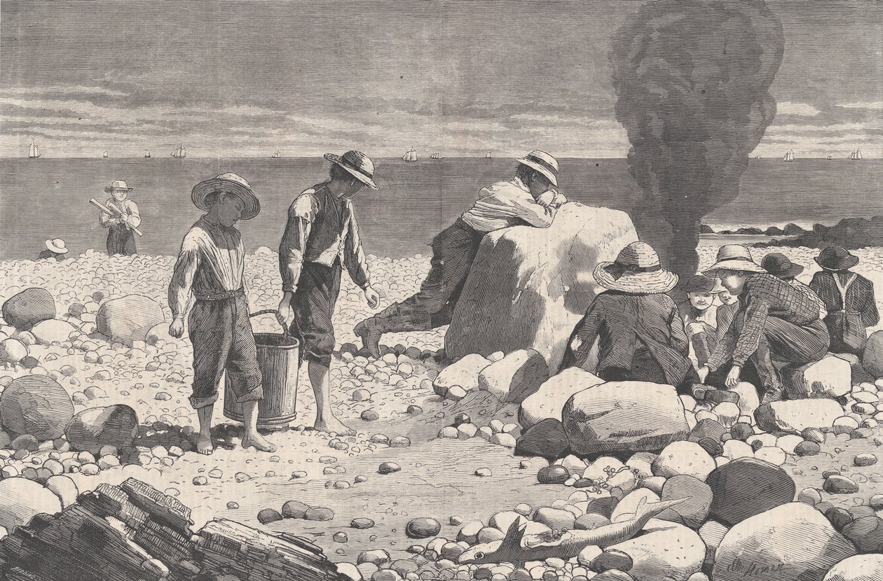Croquis en bord de mer - Un Clam-Bake Harper