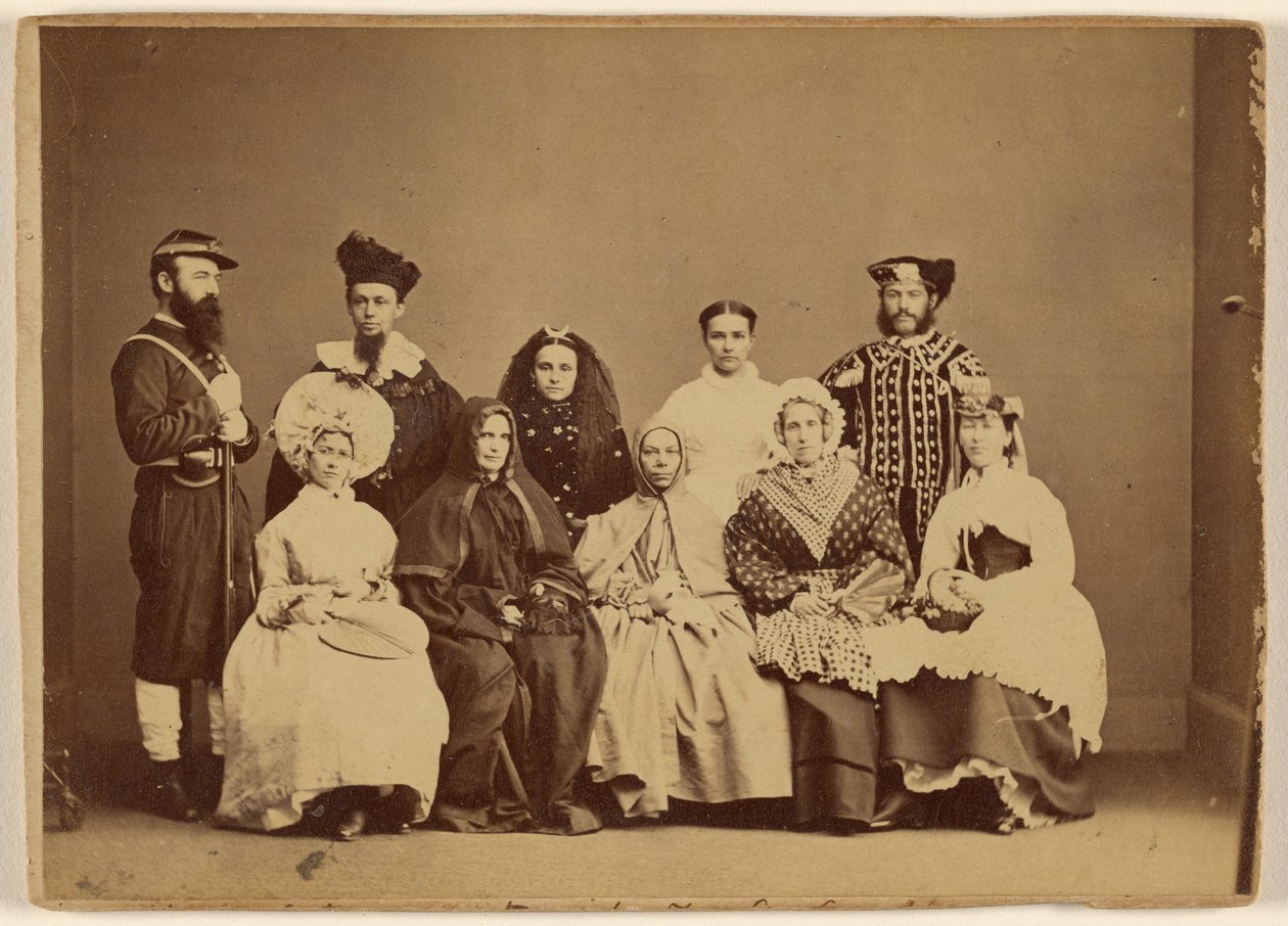Photo de mascarade 18 février 1868 - Friendship Hall Phila. - William H. Rhoades