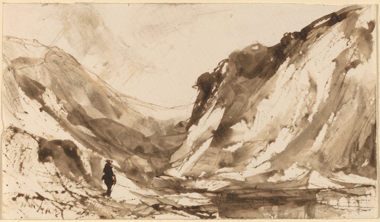 Vallée profonde dans un paysage montagneux - William Hart
