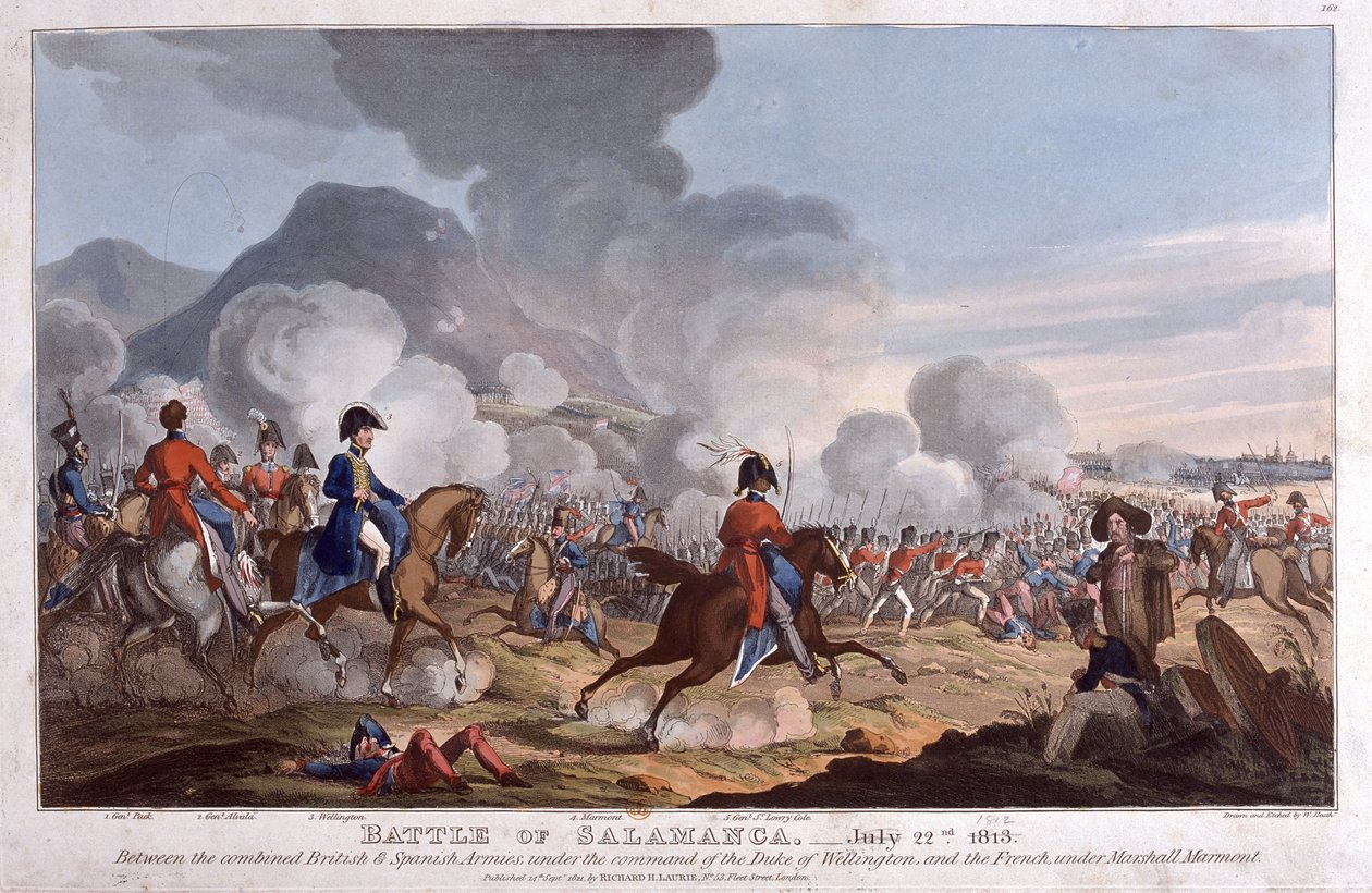Bataille de Salamanque le 22 juillet 1812, publié en 1821 - William Heath