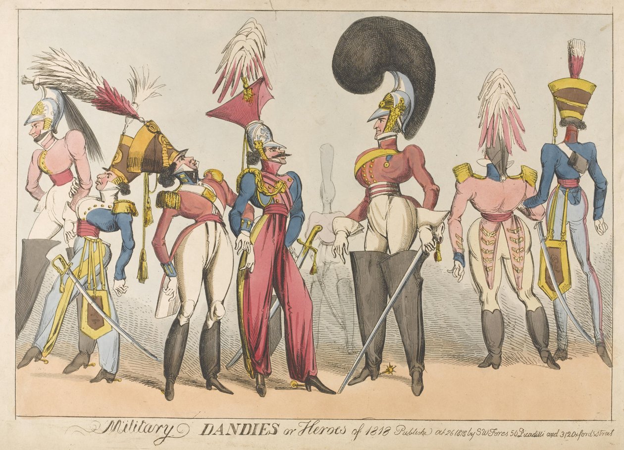 Dandies militaires ou héros de 1818, 1818 - William Heath