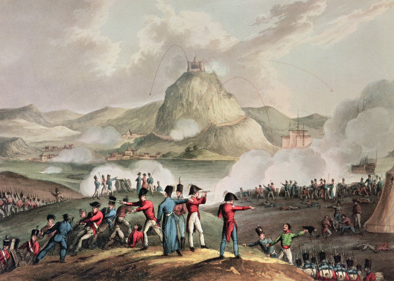 Siège de Saint-Sébastien, juillet 1813, gravé par Thomas Sutherland - William Heath