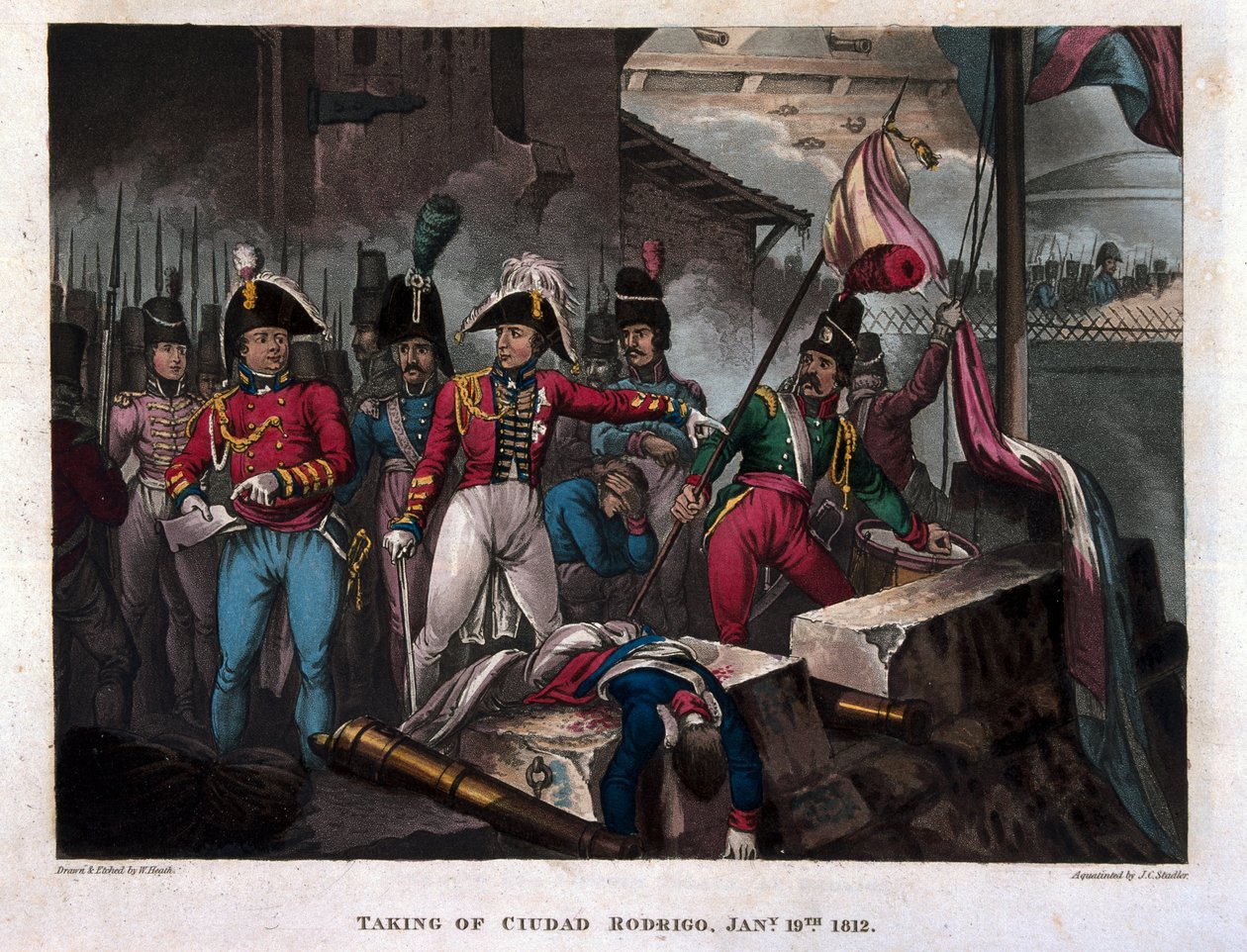 Prise de Ciudad Rodrigo le 19 janvier 1812, publié en 1818 - William Heath