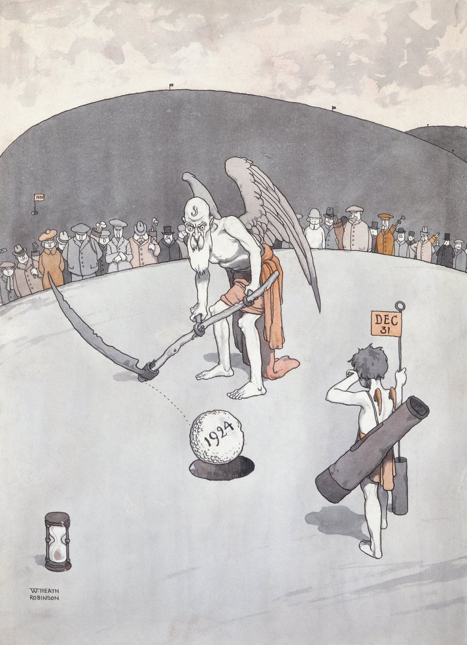 Sortir le vieux troué - William Heath Robinson