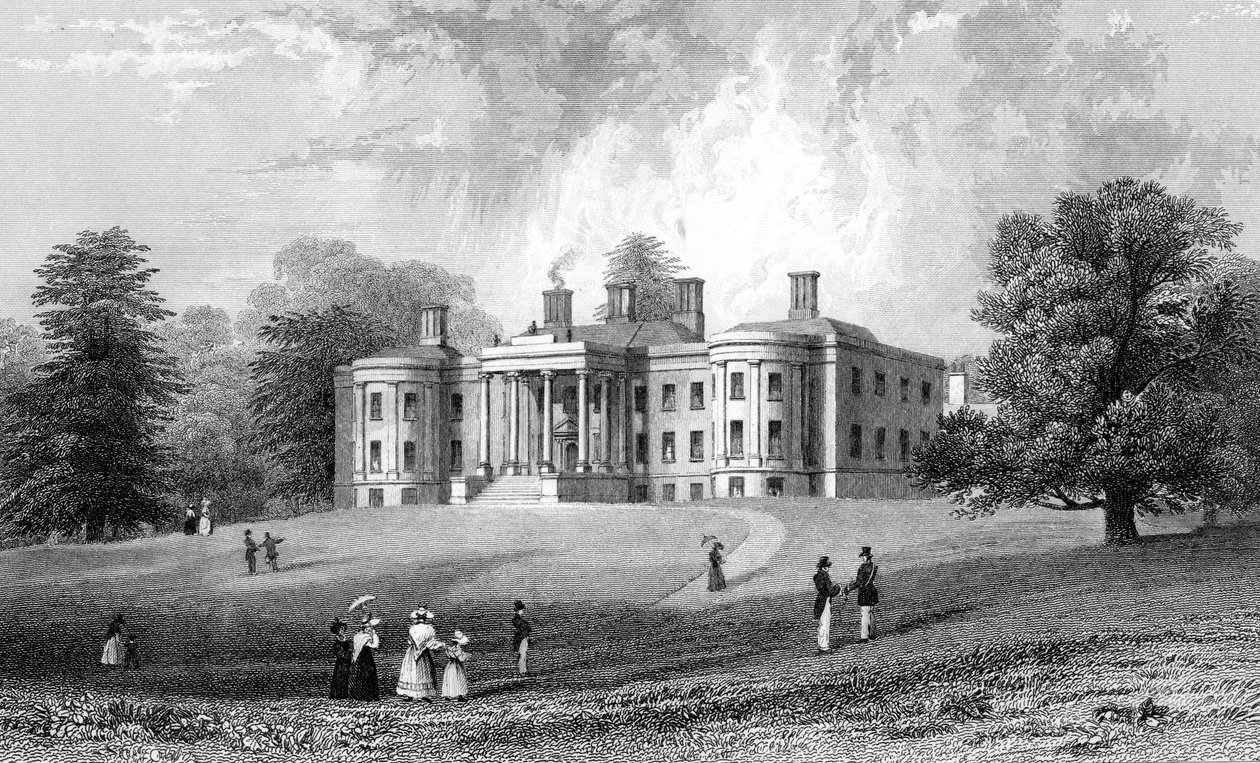 Felix Hall, Essex, gravé par Henry Adlard, 1833 - William Henry Bartlett