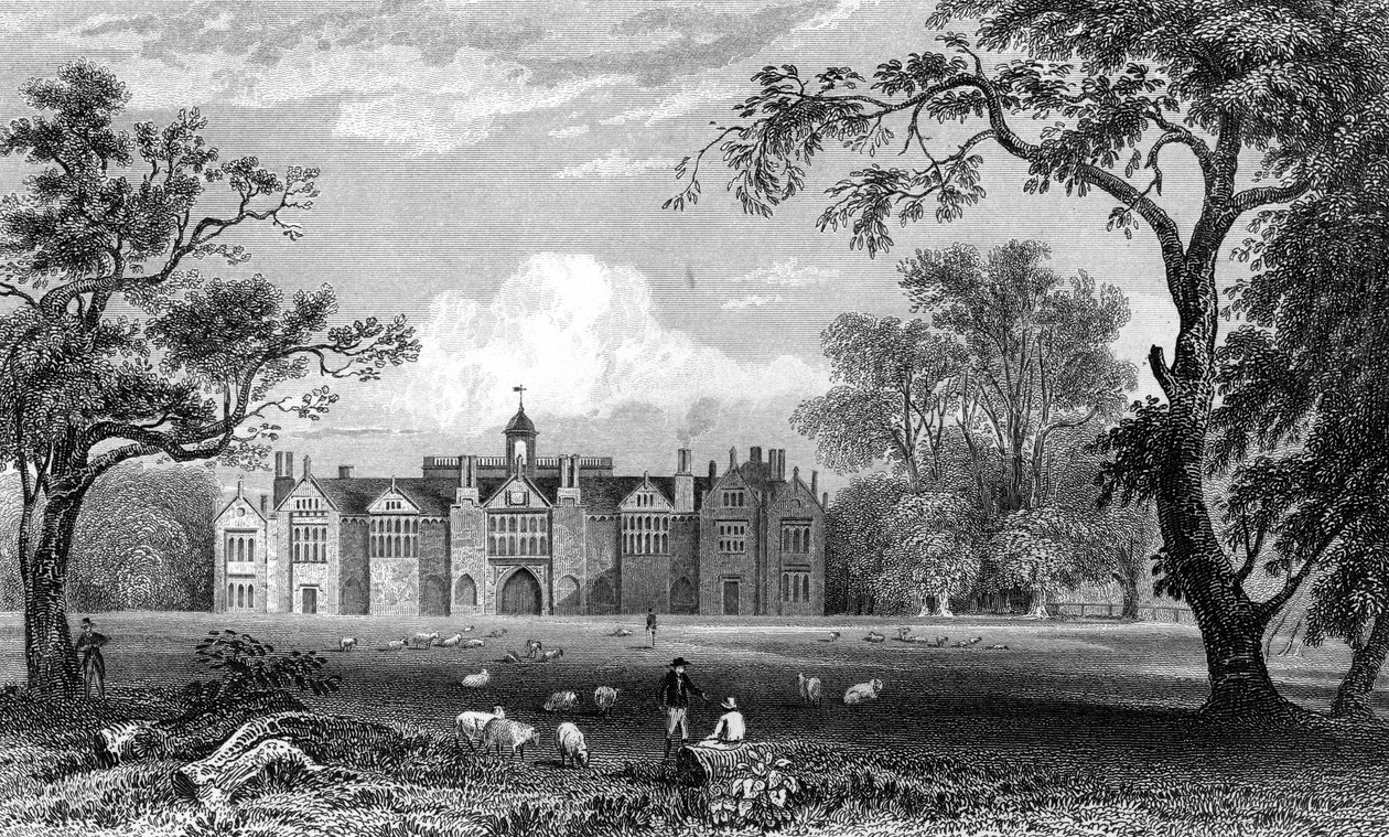 Gosfield Hall, Essex, gravé par Robert Sands, 1832 - William Henry Bartlett