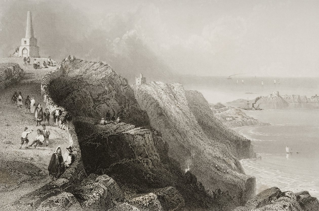 Colline de Killiney, comté de Dublin, Irlande, de 