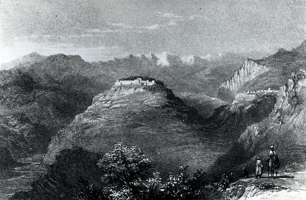 Résidence de Lady Hester Stanhope à Joon, sur le Mont Liban, 1845 - William Henry Bartlett
