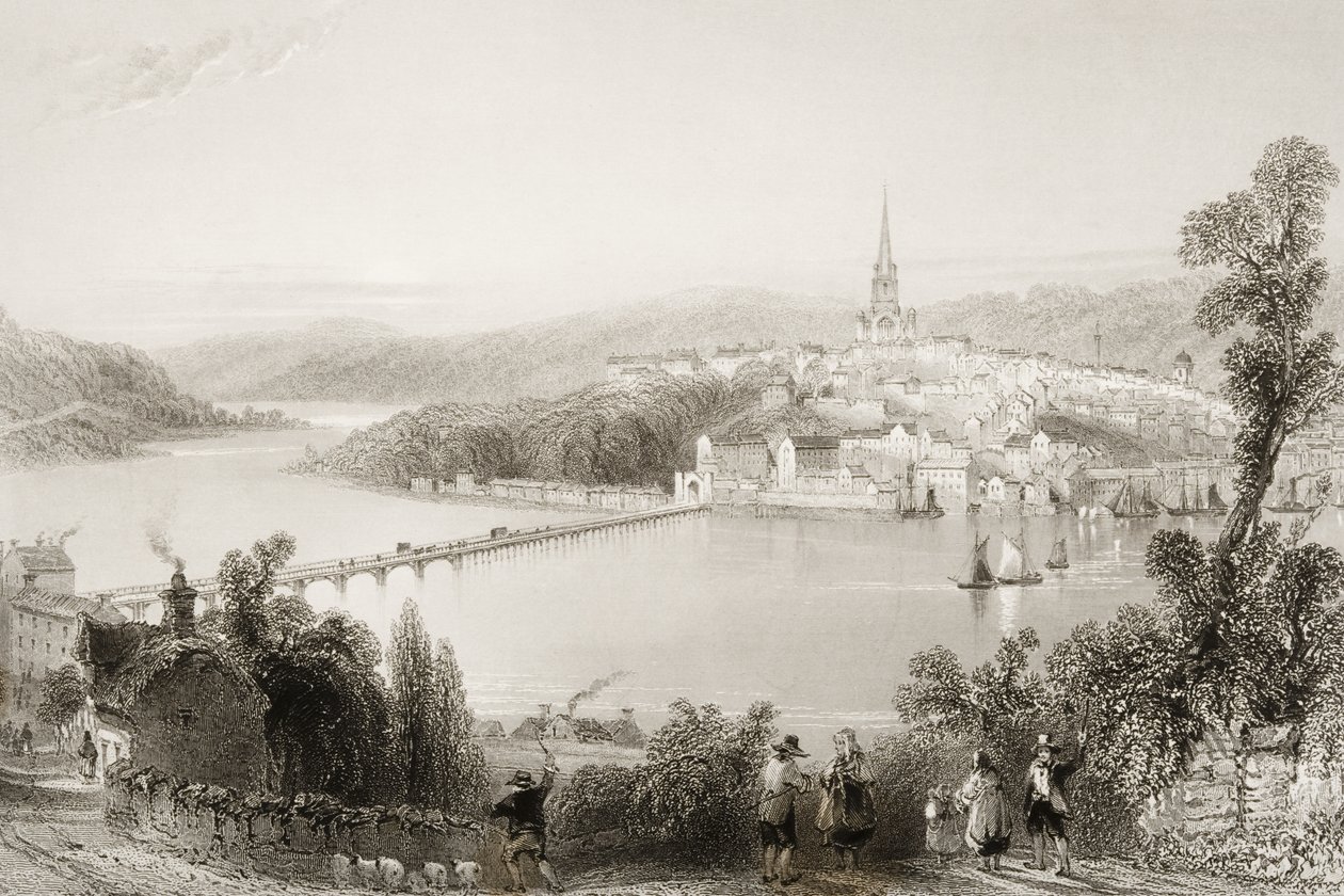 Londonderry, comté de Londonderry, Irlande du Nord, de 