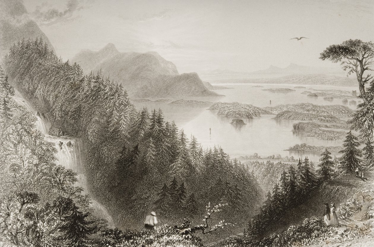 Lacs Lower et Turk, comté de Killarney, Irlande, de 