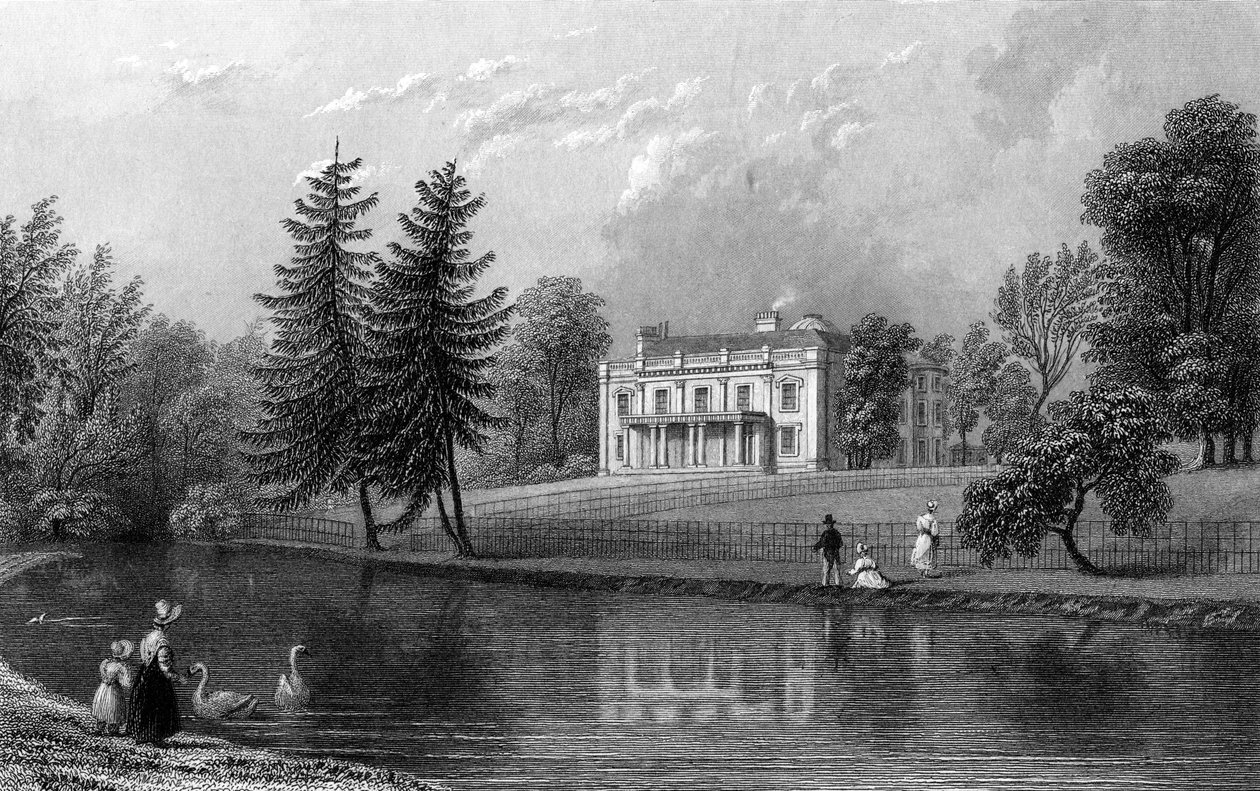 Moor Hall, près de Harlow, Essex, gravé par John Rogers, 1833 - William Henry Bartlett