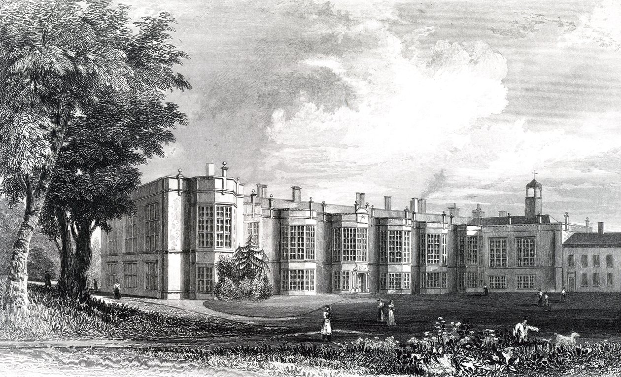 New Hall, près de Chelmsford, Essex, gravé par William Watkins, c.1832 - William Henry Bartlett