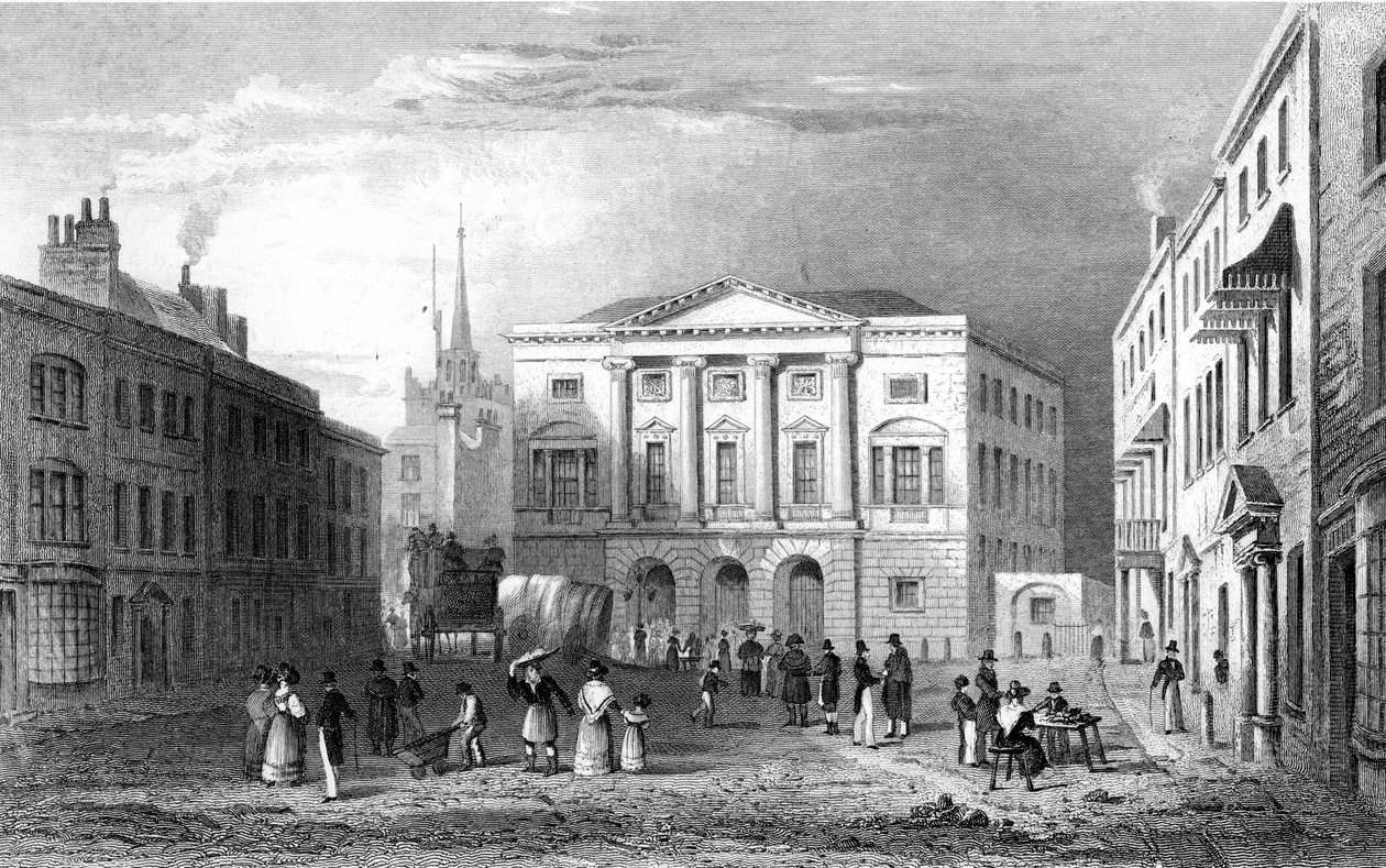 Le Shire Hall, Chelmsford, Essex, gravé par Samuel Lacey, 1832 - William Henry Bartlett