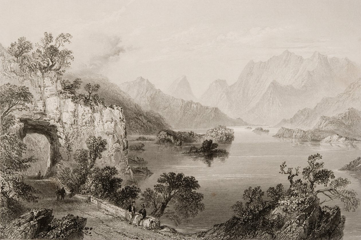 Le lac supérieur à Killarney, comté de Killarney, Irlande, de 