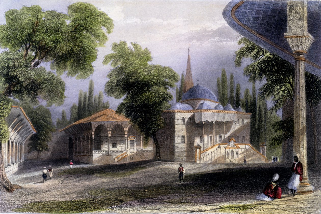 Troisième cour du Serai Bownou, 1850 - William Henry Bartlett