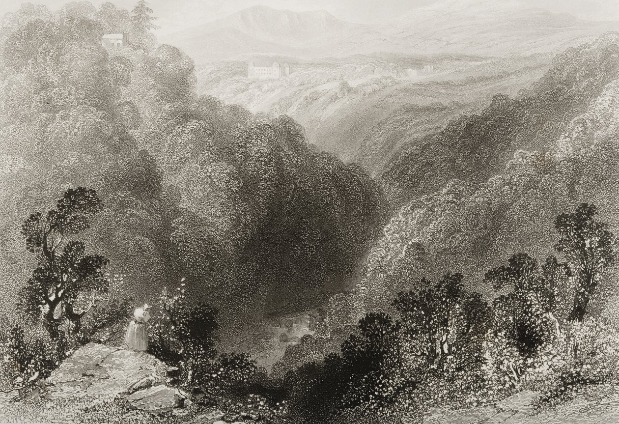 Vue de Powerscourt depuis le Dargle, comté de Wicklow, de 